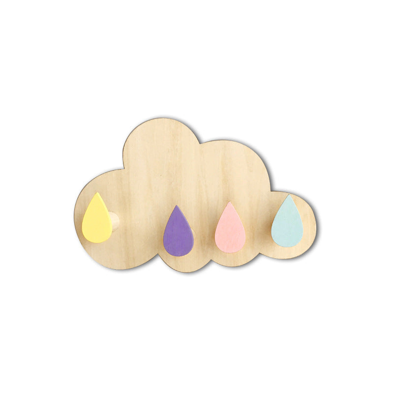 creative wooden rabbit hooks for kids room image 1