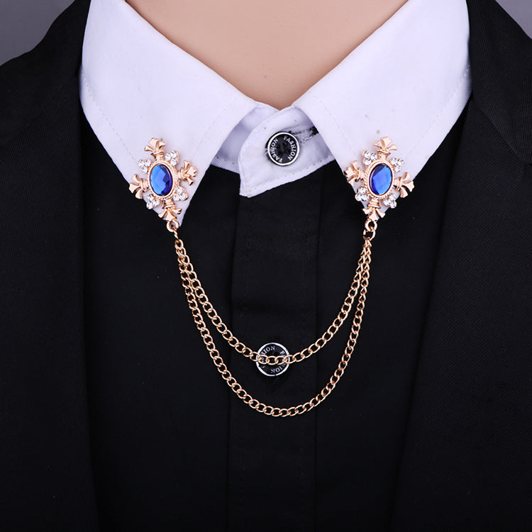 Unique geometric cross brooch for outfits