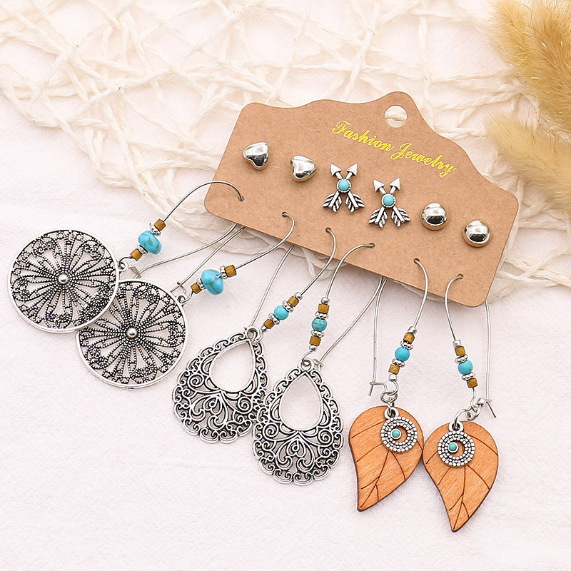 Lightweight Alloy Earrings Set