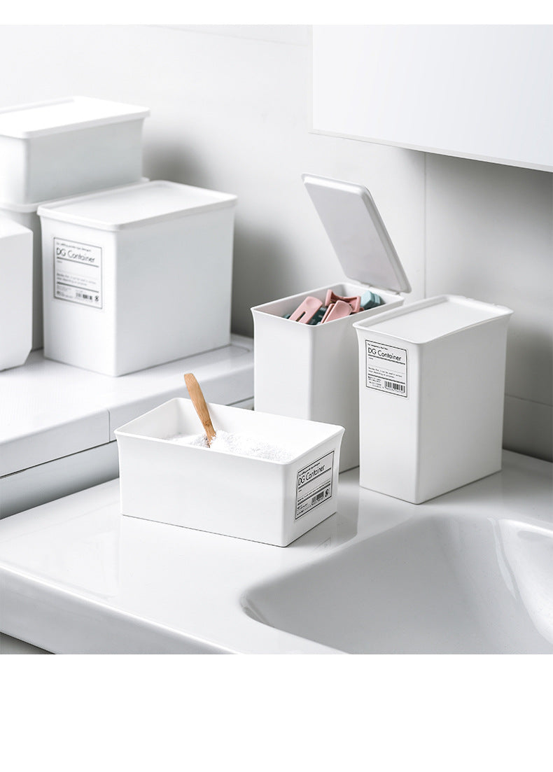 Japanese laundry powder storage container image 1