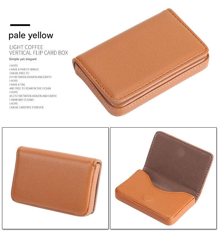 Business card holder yellow color