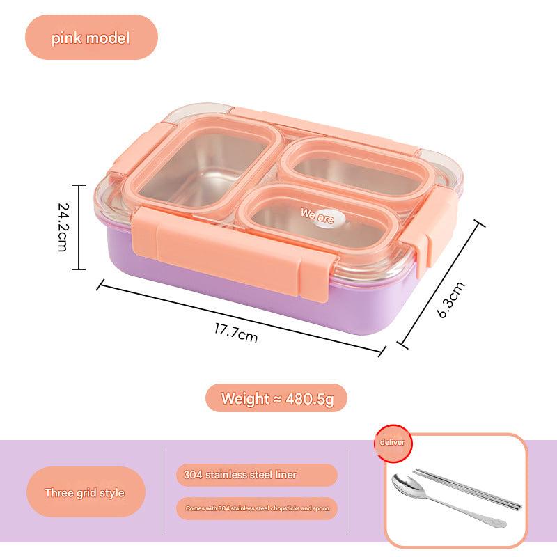 Stylish Dual-Compartment Stainless Steel Bento Box - Image 1
