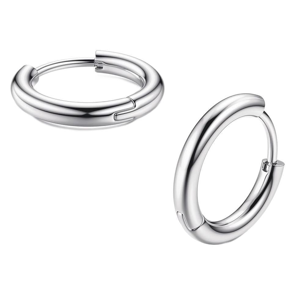 Stylish G23 titanium earrings image 1