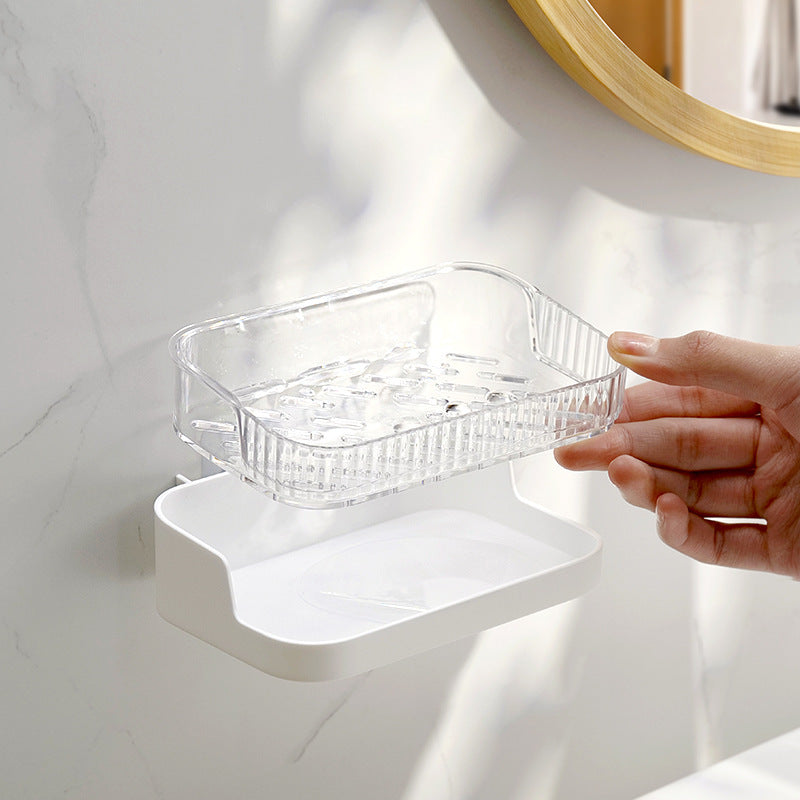 Space-saving bathroom accessory with no drilling needed