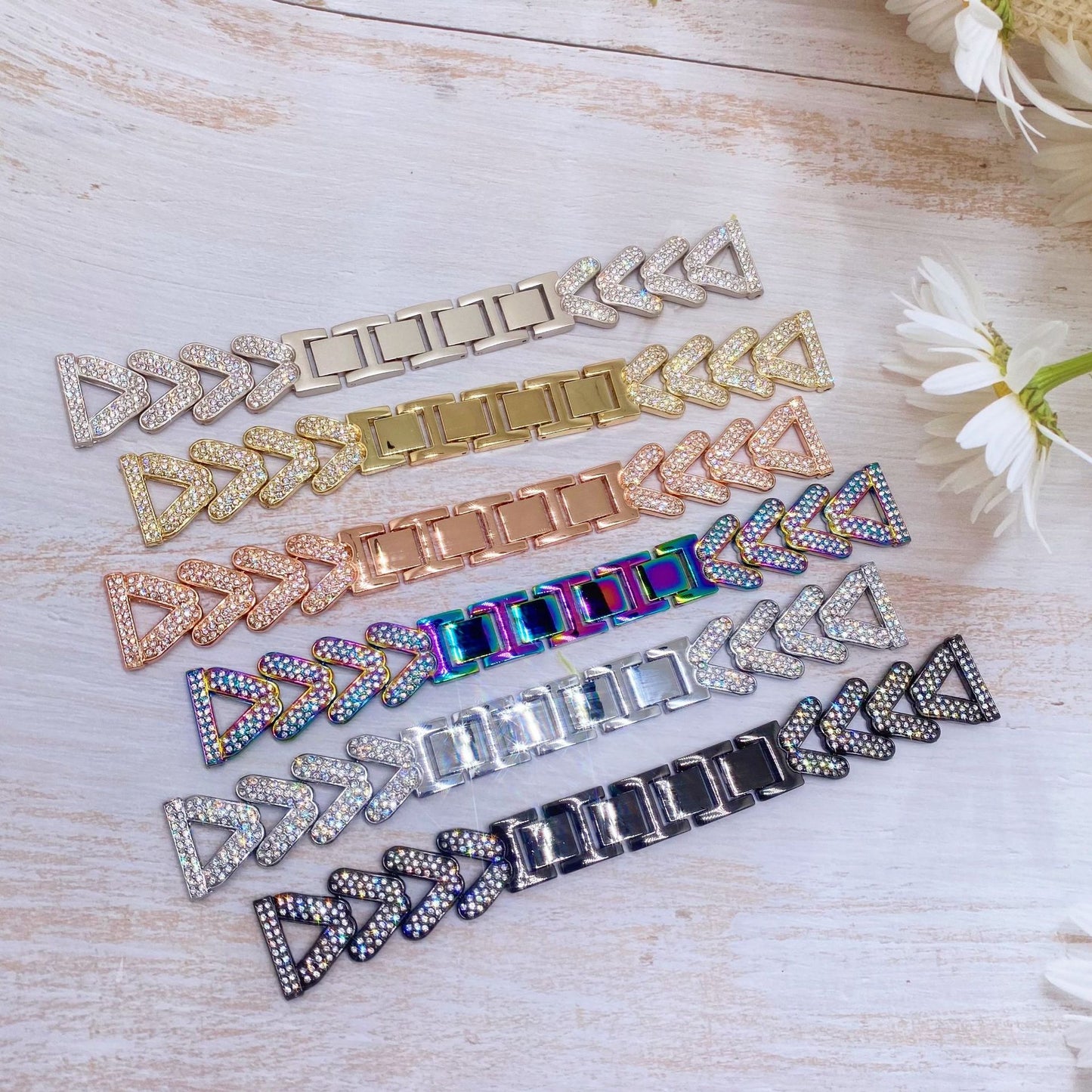 luxury watch band in colors