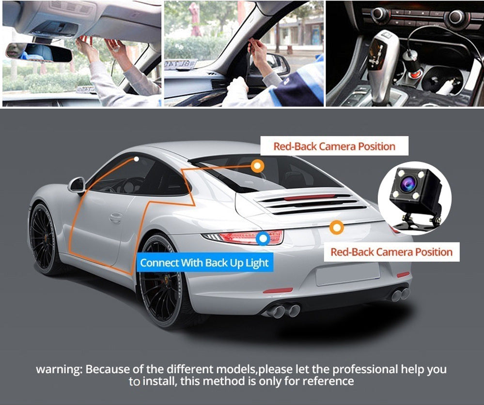 1080P full HD car dash cam front view