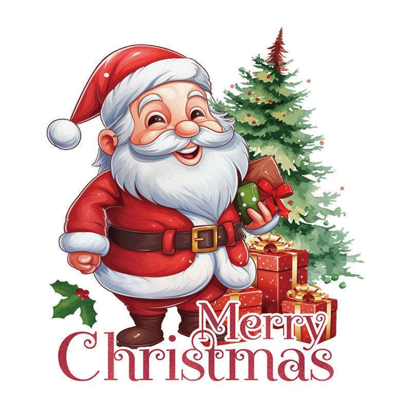 Santa Christmas toilet decal image 2