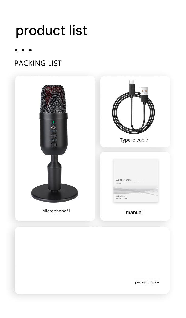 USB microphone for live streaming image