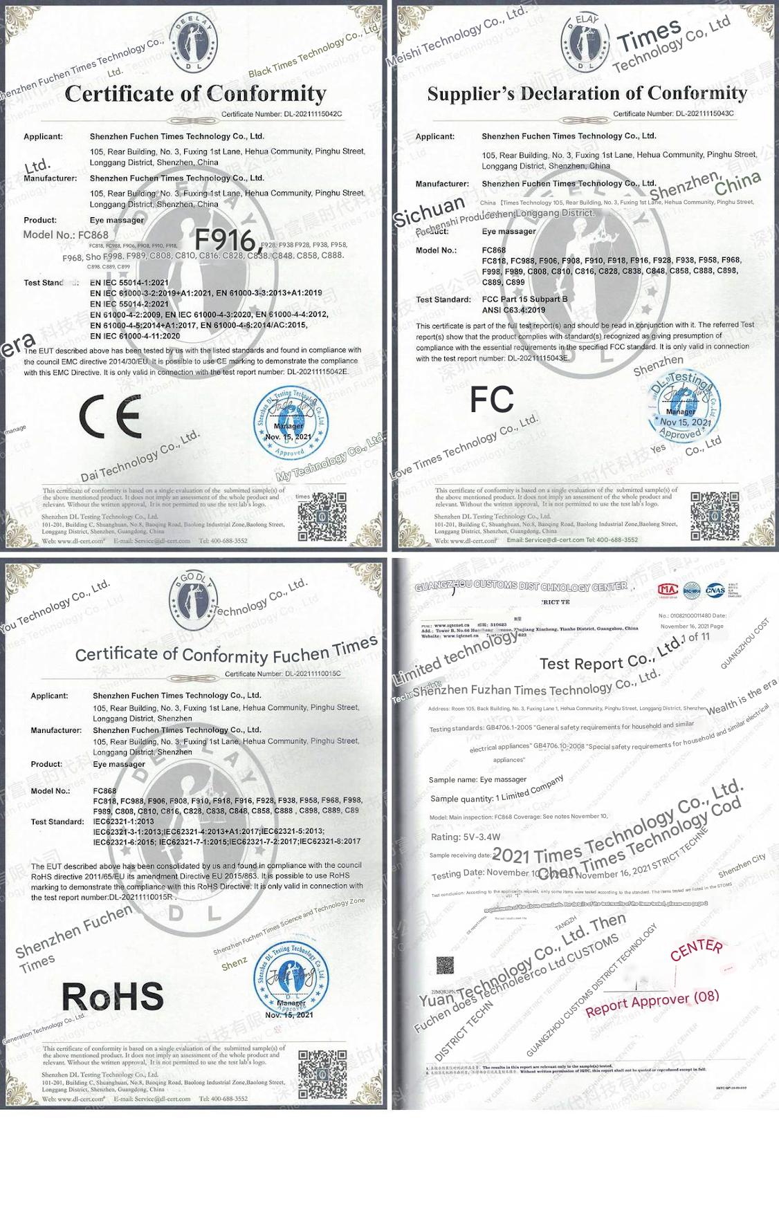 Smart Eye Massager with heating function