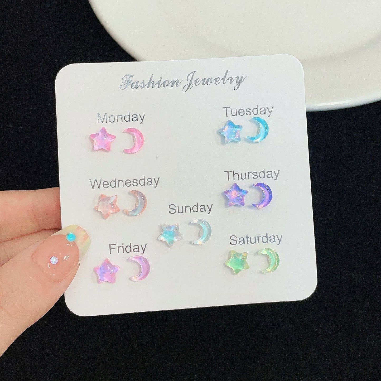 Colorful Butterfly Stud Earrings image 3