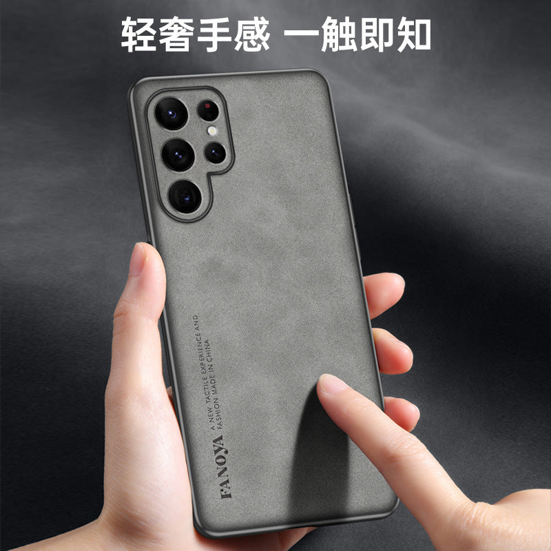 Premium Samsung Galaxy S24 Ultra Leather Case - Shockproof, Anti-Fingerprint, Customizable Cover for S23 FE / A54 / A34 / A13 5G