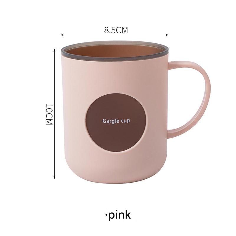 Colorful toothbrush cup with handle design for bathroom