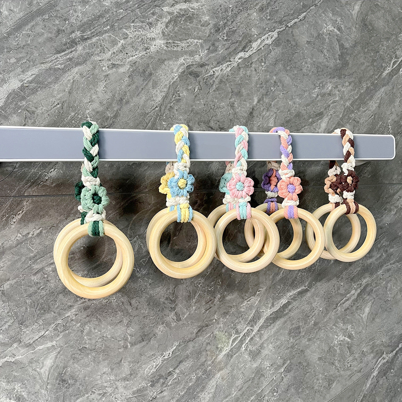 Handcrafted Daisy Cotton Rope Wall Decor Image 8