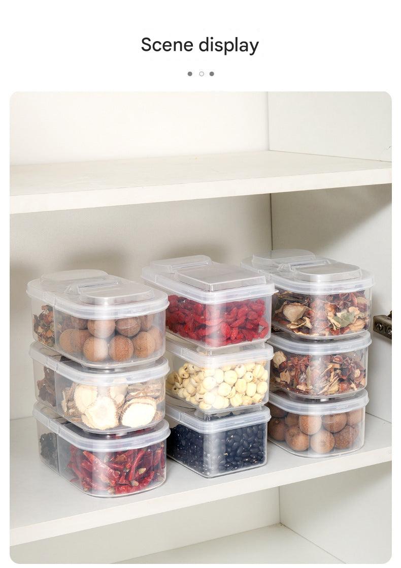 Stackable spice organizer with clear lids