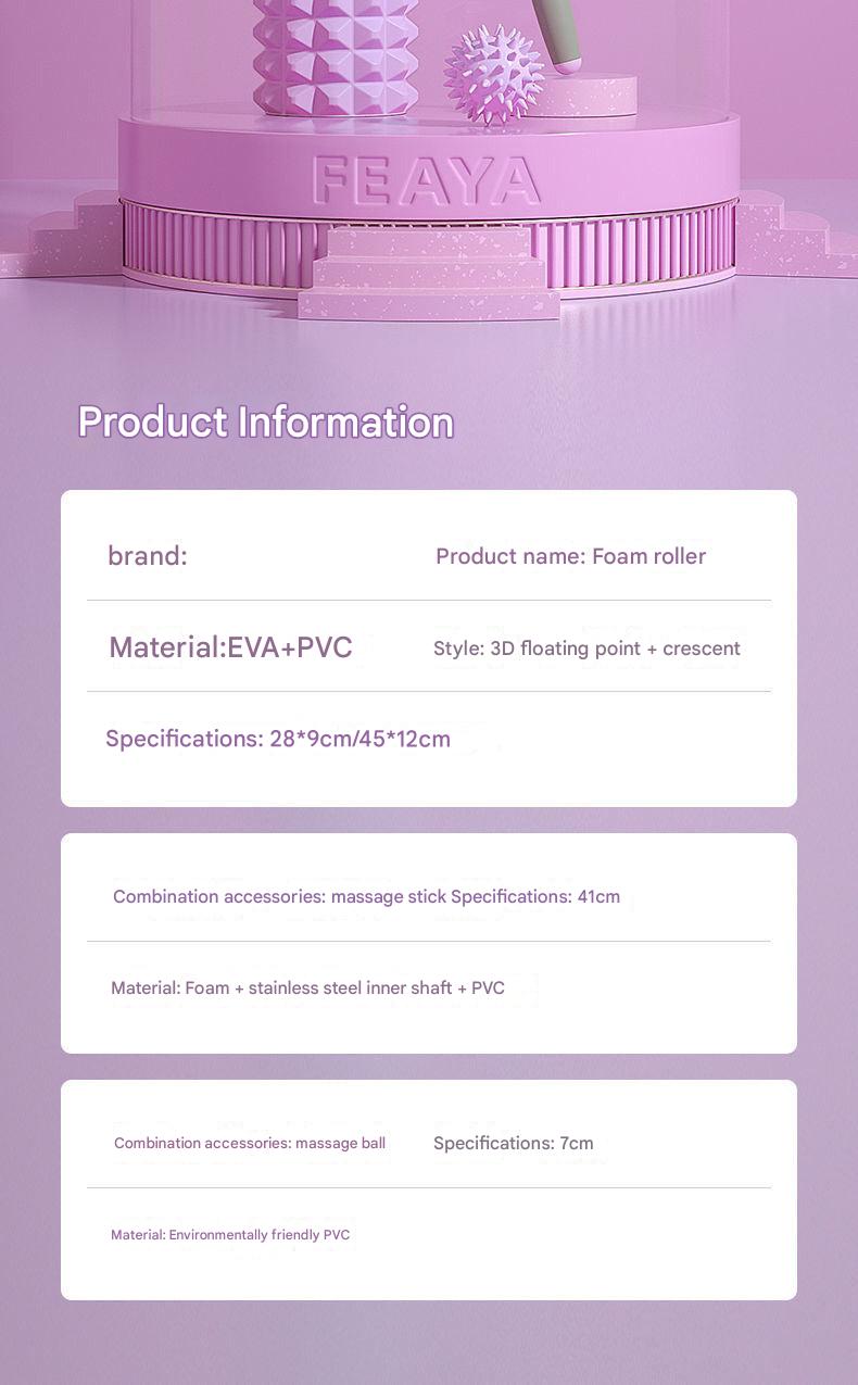 Foam Roller Yoga Stick Blue