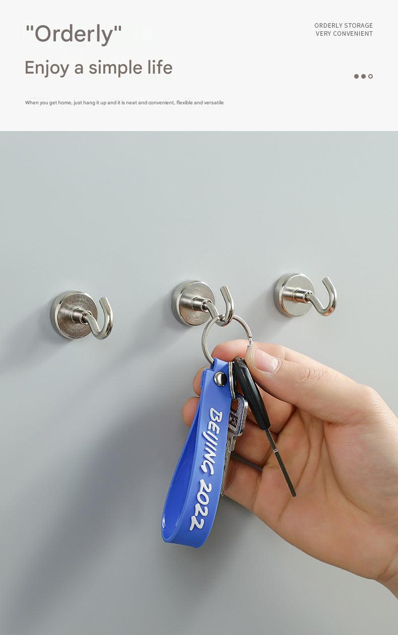 Heavy duty magnet hooks for organization