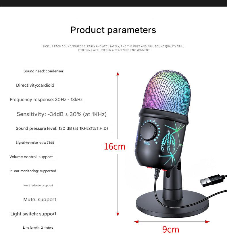 V5 RGB condenser microphone front view