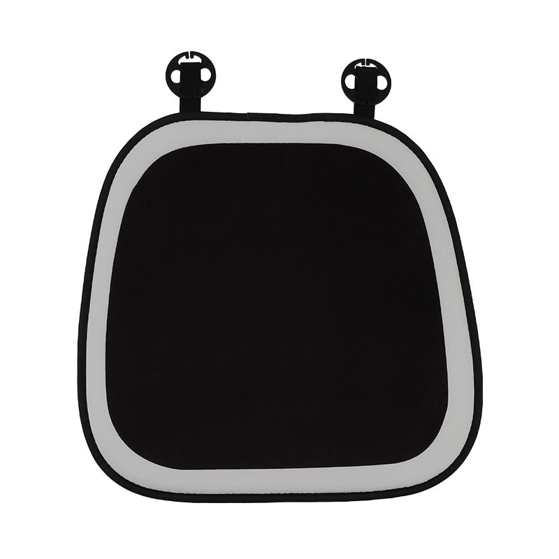 Black plush crown car headrest