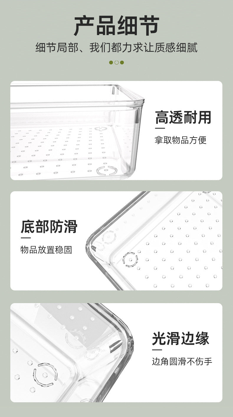 Clear cosmetic storage box