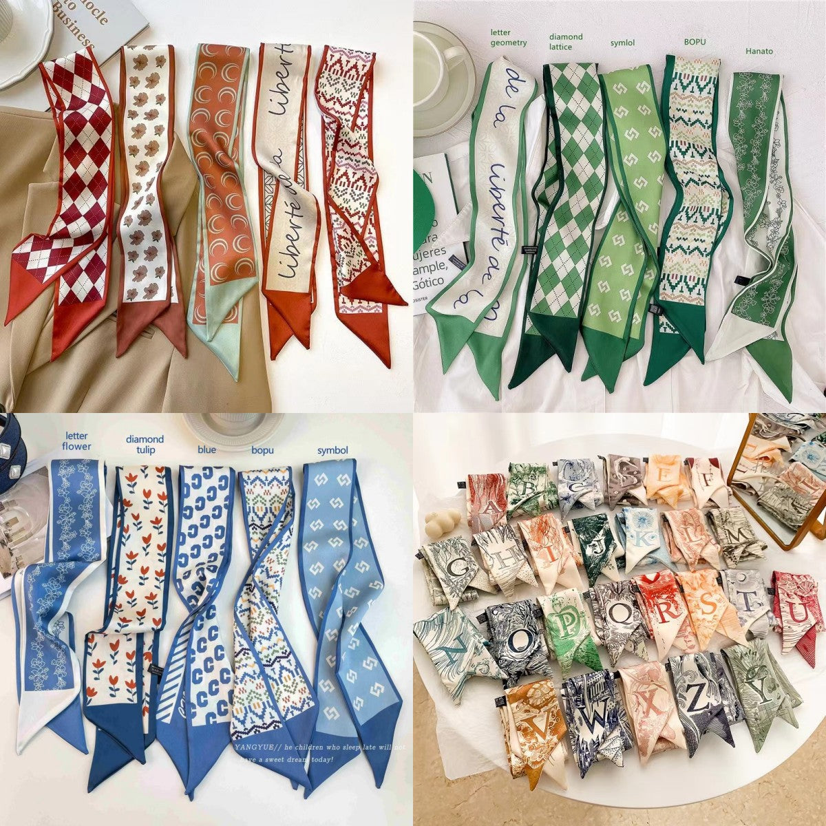 Vintage satin headband in various colors