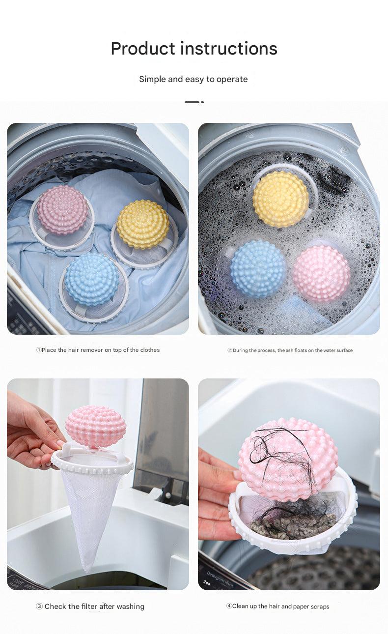 Colorful laundry cleaning ball