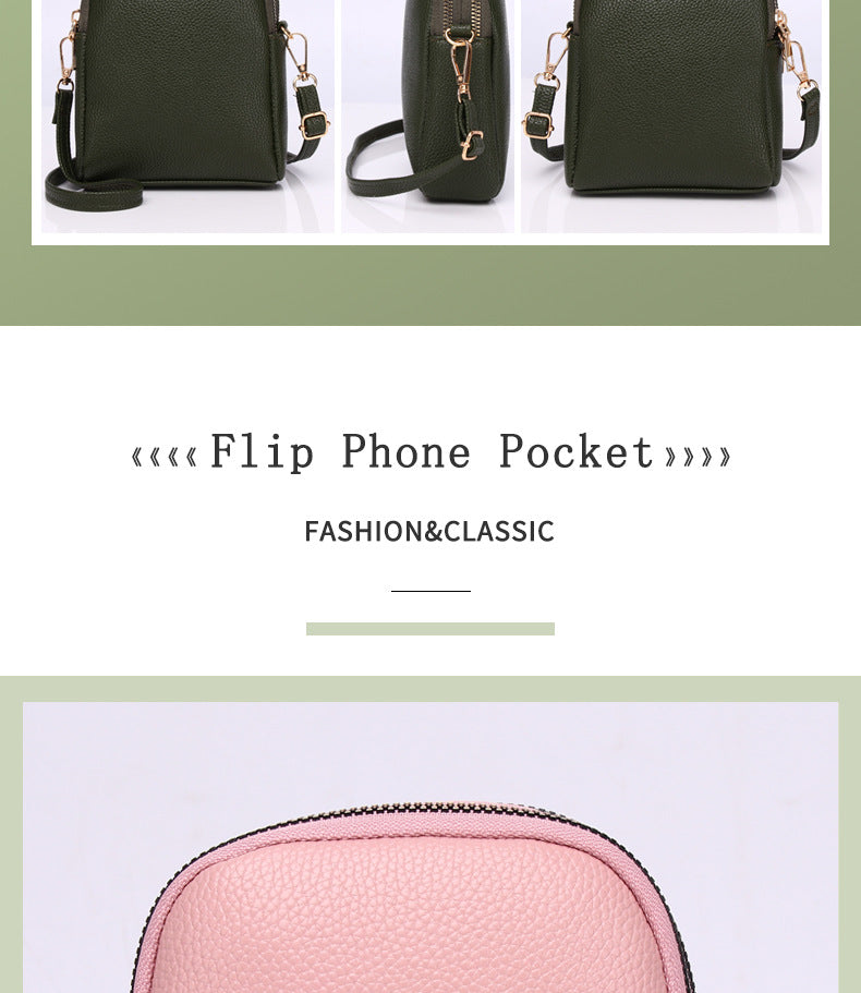 Chic Color-Block Mini Round Bag front view