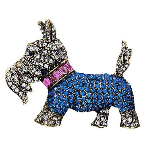 Adorable dog pin brooch for fashion accessory