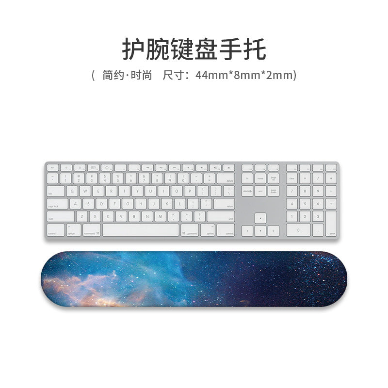 Custom Memory Foam Wrist Support Mouse Pad & Keyboard Rest for Ergonomic Comfort - Vibrant Designs