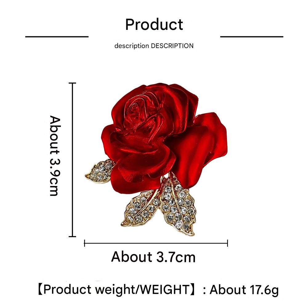 elegant rose brooch pin for women image 1