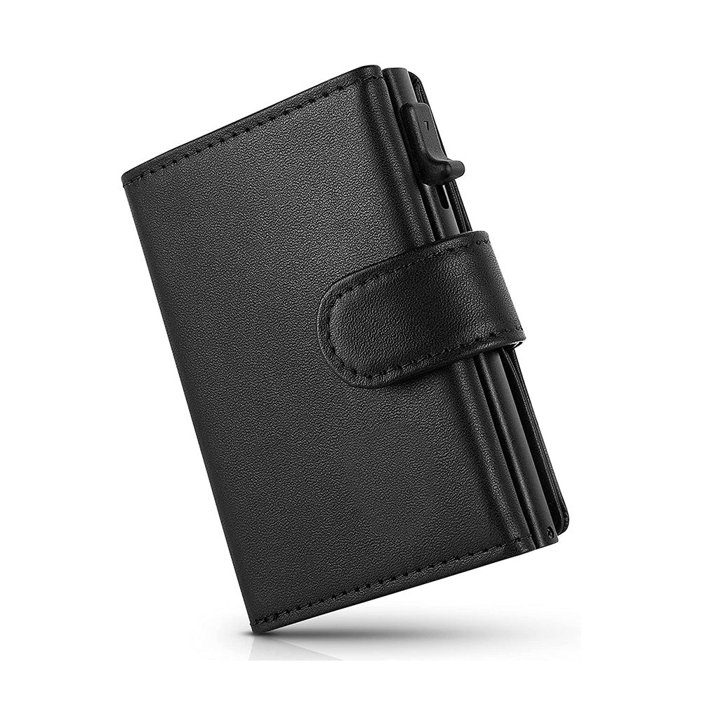 Men's RFID wallet with zippered coin pocket