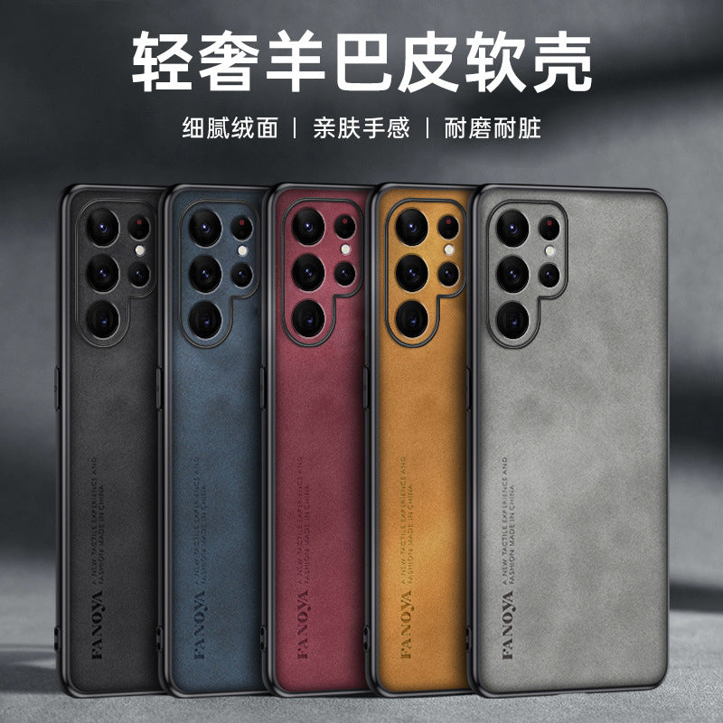 Premium Samsung Galaxy S24 Ultra Leather Case - Shockproof, Anti-Fingerprint, Customizable Cover for S23 FE / A54 / A34 / A13 5G