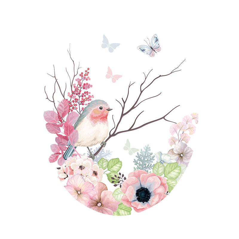Charming Pink Floral Toilet Lid Cover Image 2