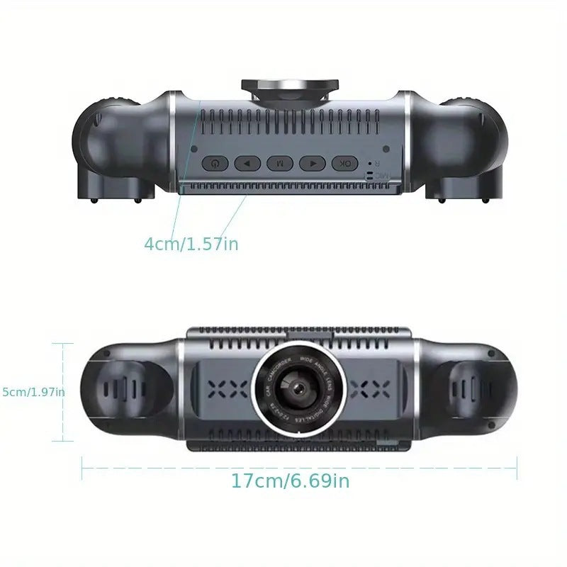 Yuecai 4-channel dash cam in car setup
