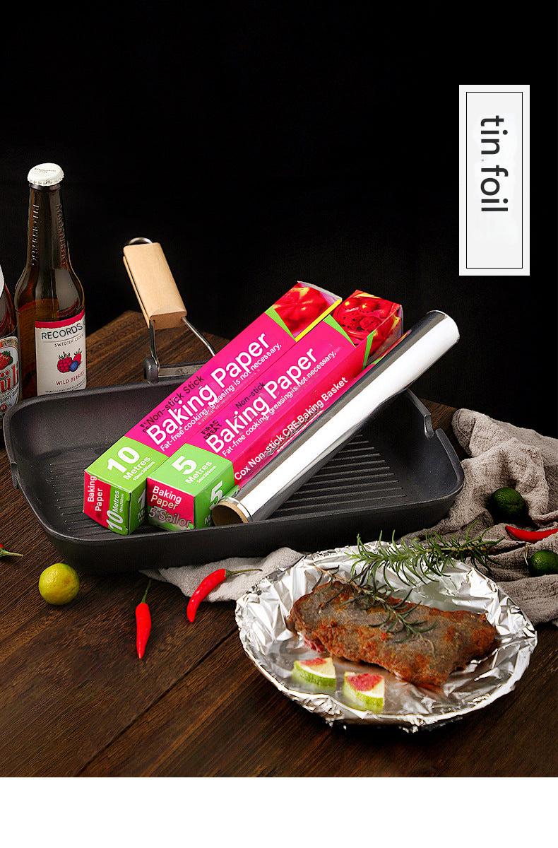 Aluminum foil roll for baking and grilling