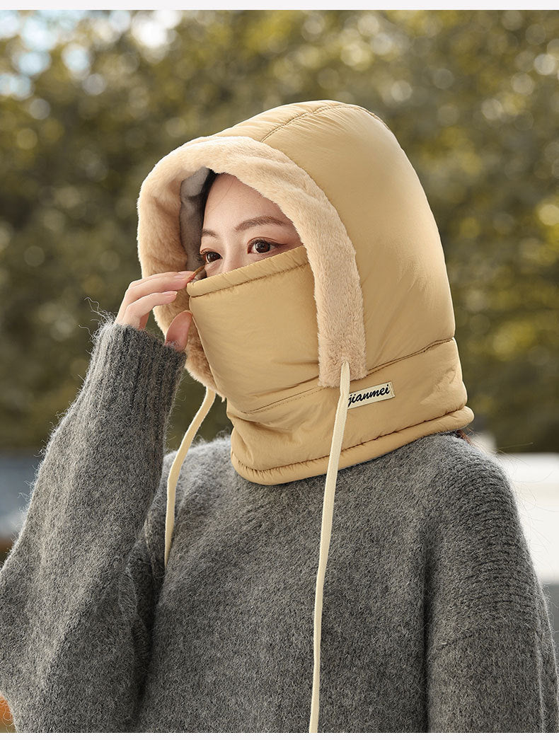 Winter fleece-lined beanie in dark gray