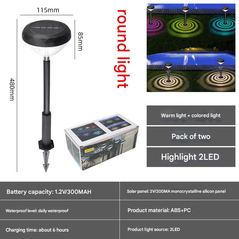 LED garden spotlight nighttime ambiance