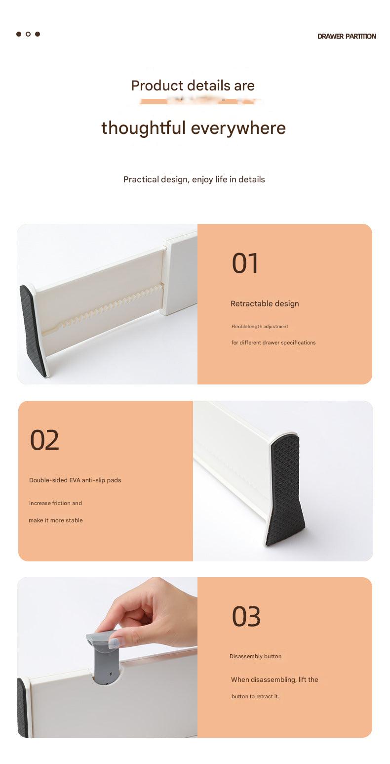 Adjustable plastic drawer dividers image 1