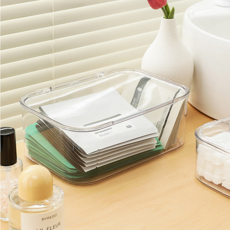 modern makeup storage box with lid