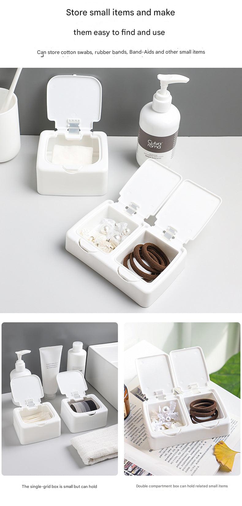 Mini Desktop Storage Box for Cotton Swabs