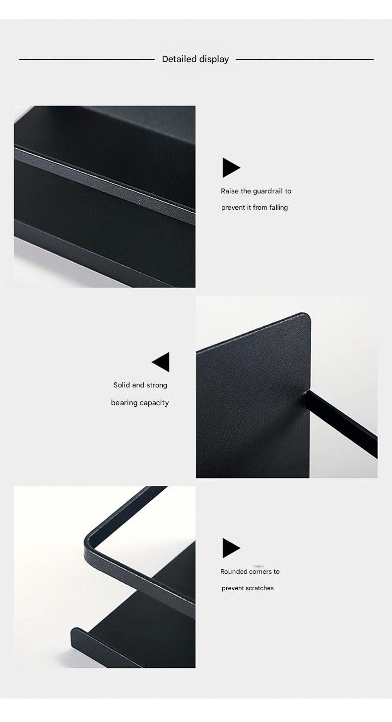 Magnetic refrigerator storage rack with kitchen condiments