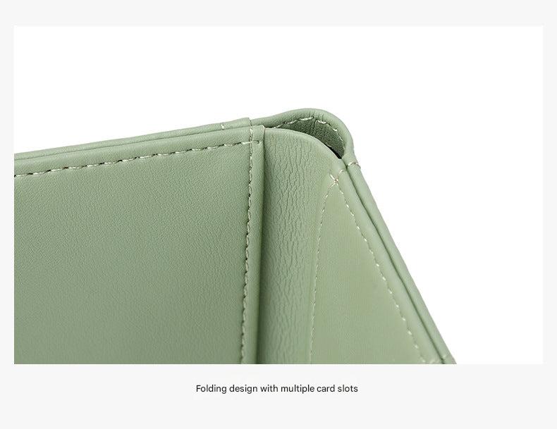 RFID blocking women's wallet in green color