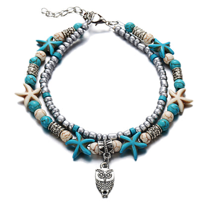 colorful anklet for yoga and casual wear