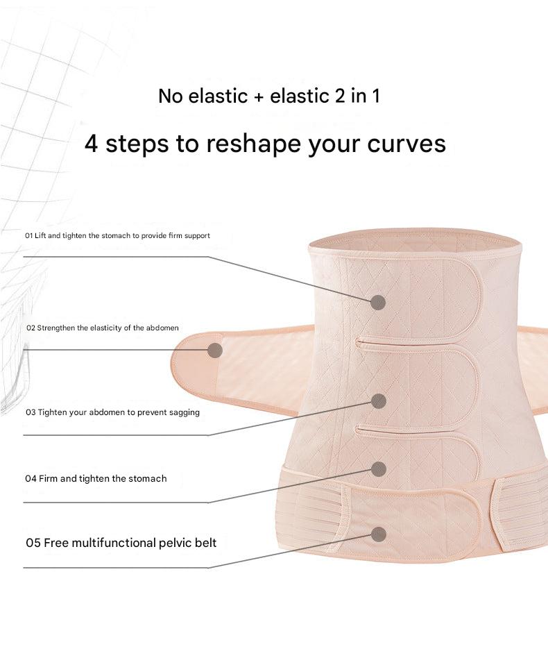 Postpartum belly support wrap in nude color