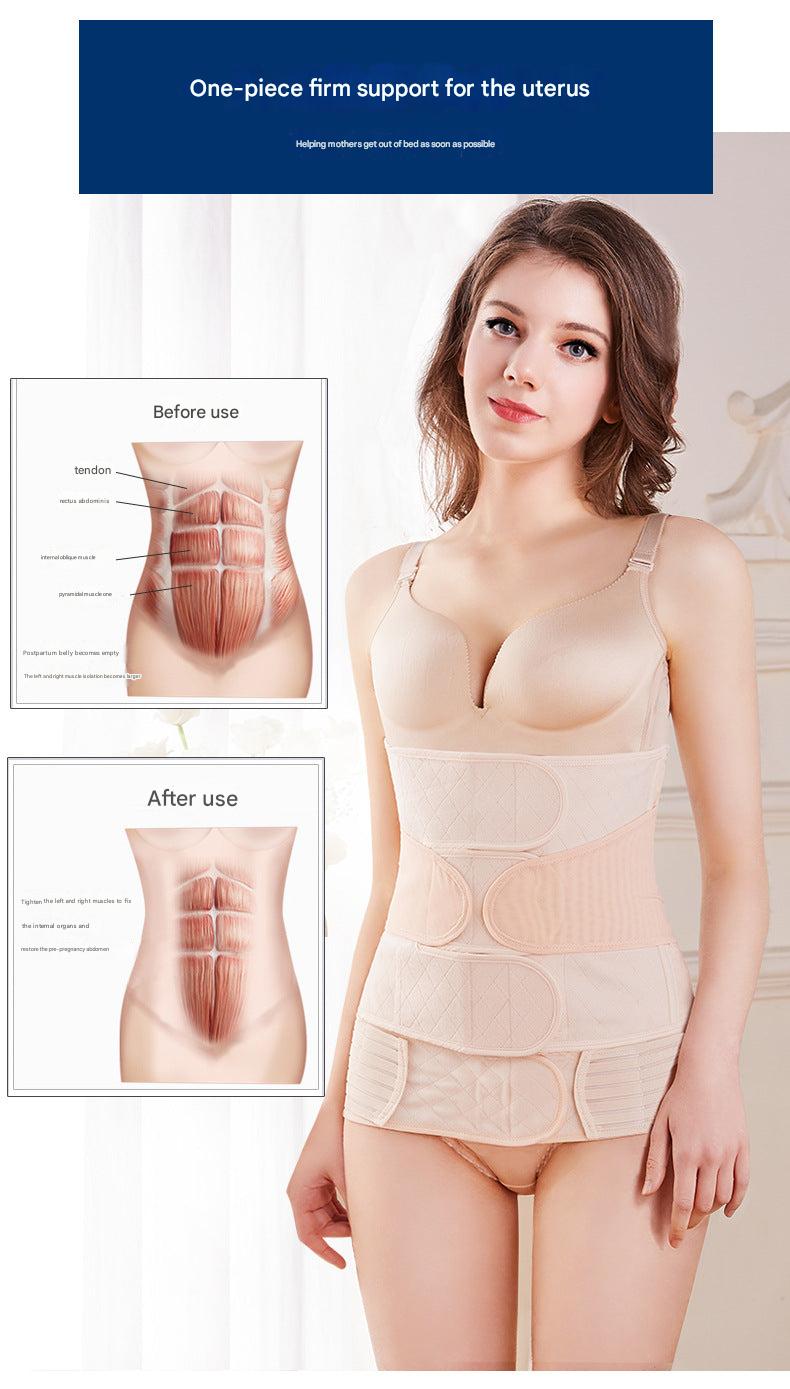 Close-up of breathable cotton fabric of belly wrap