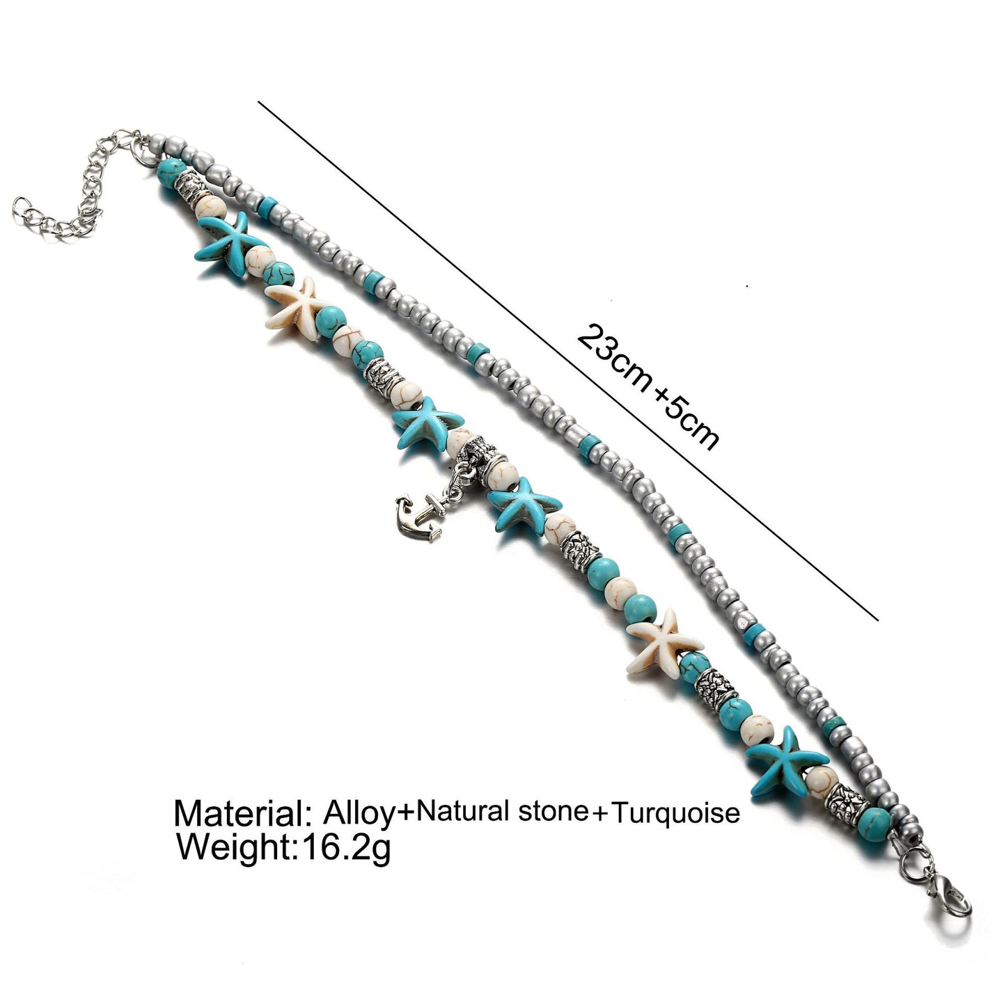 fashion accessory anklet with ocean motifs