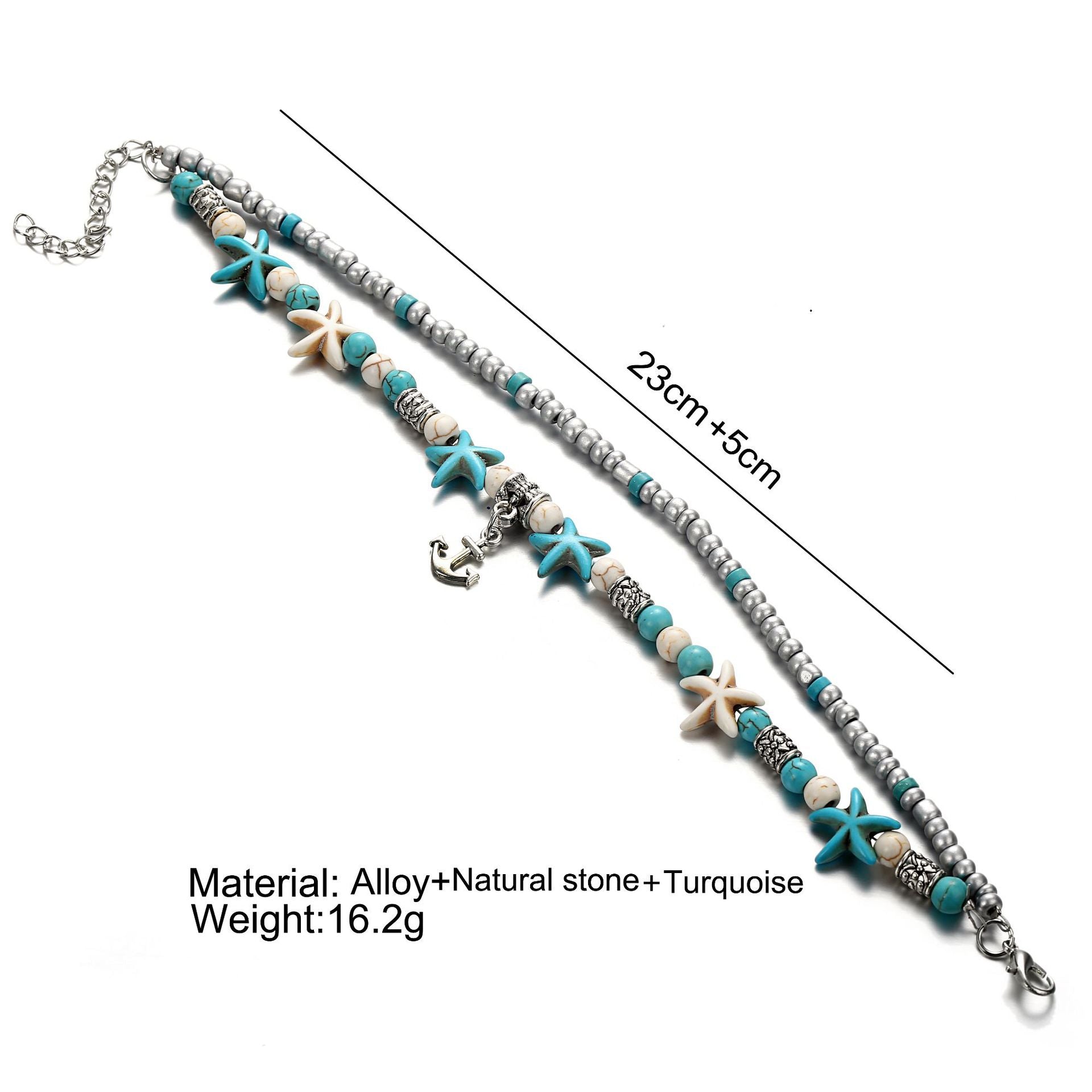 fashion accessory anklet with ocean motifs