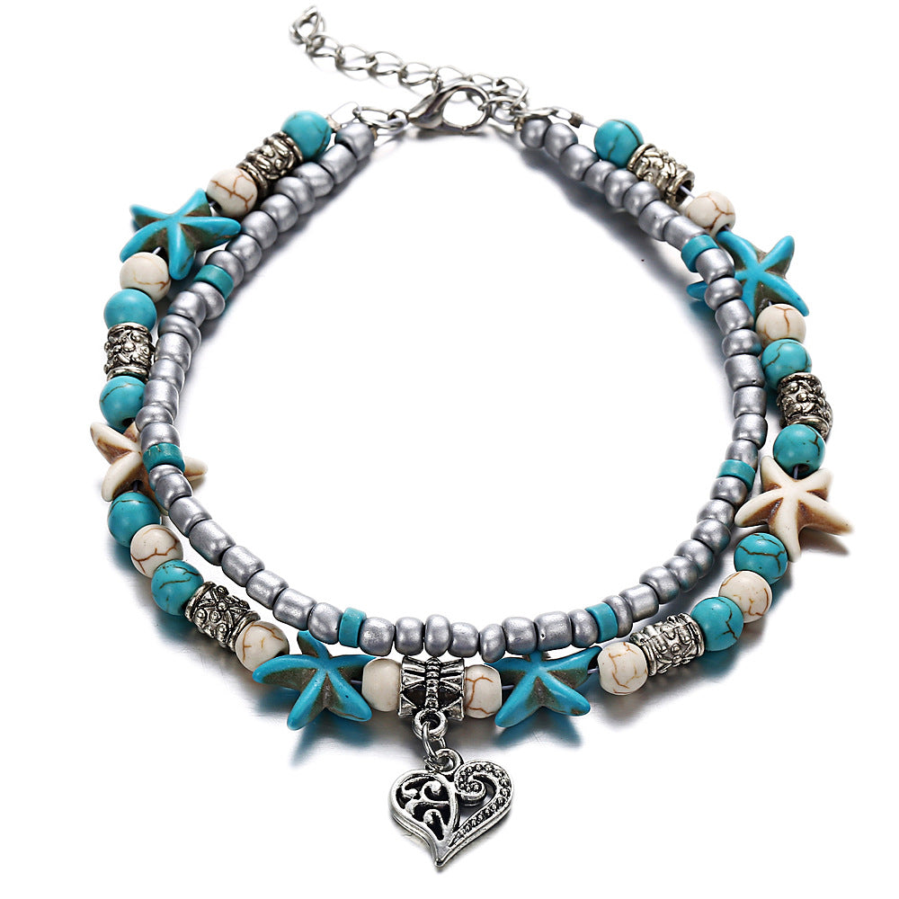 durable double-layer ankle bracelet