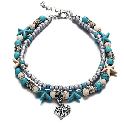 durable double-layer ankle bracelet