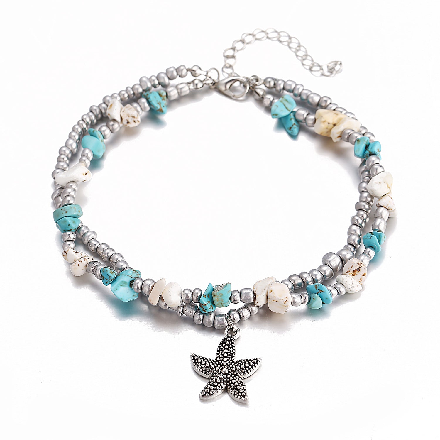 unique beach anklet with nature-inspired design