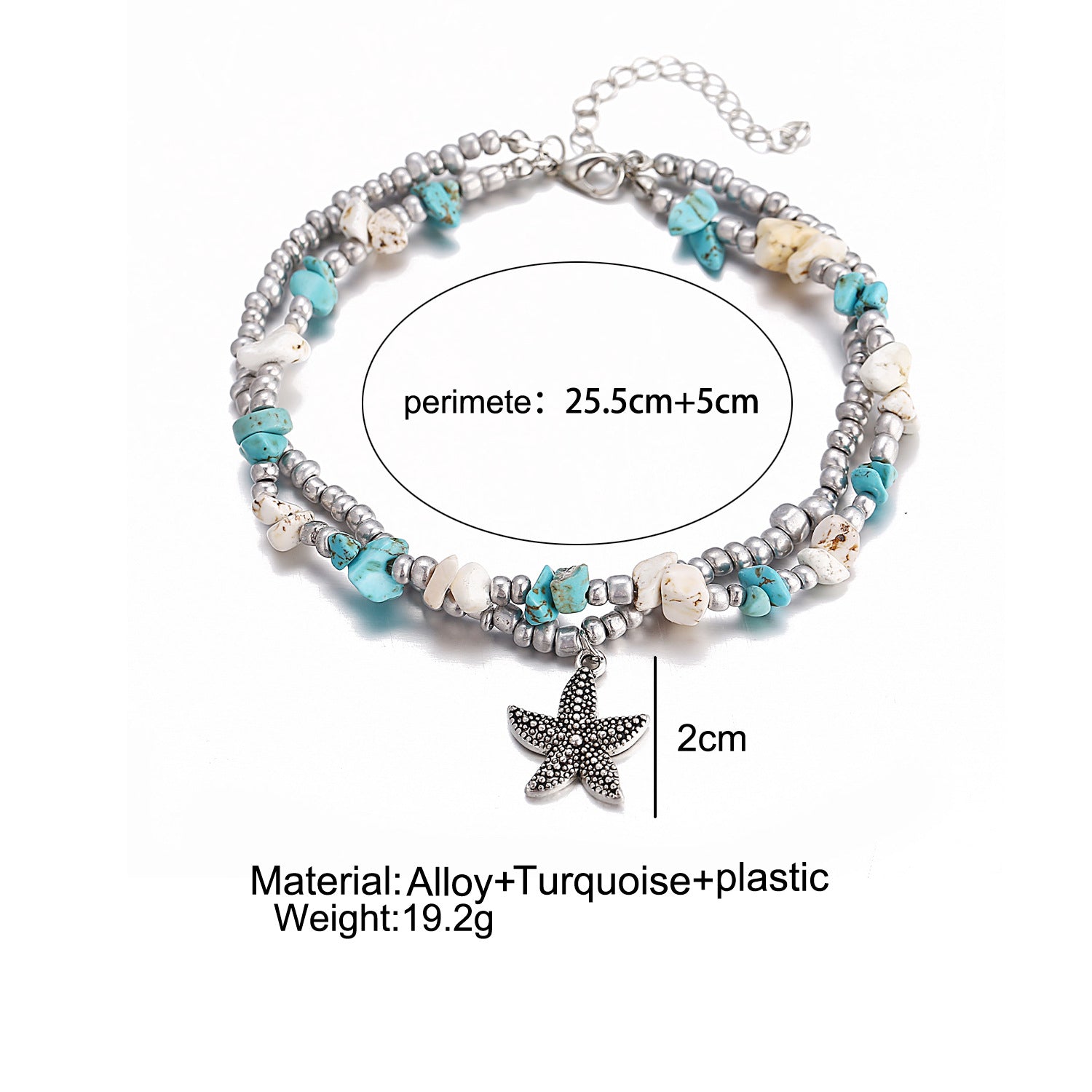 colorful anklet for yoga and casual wear